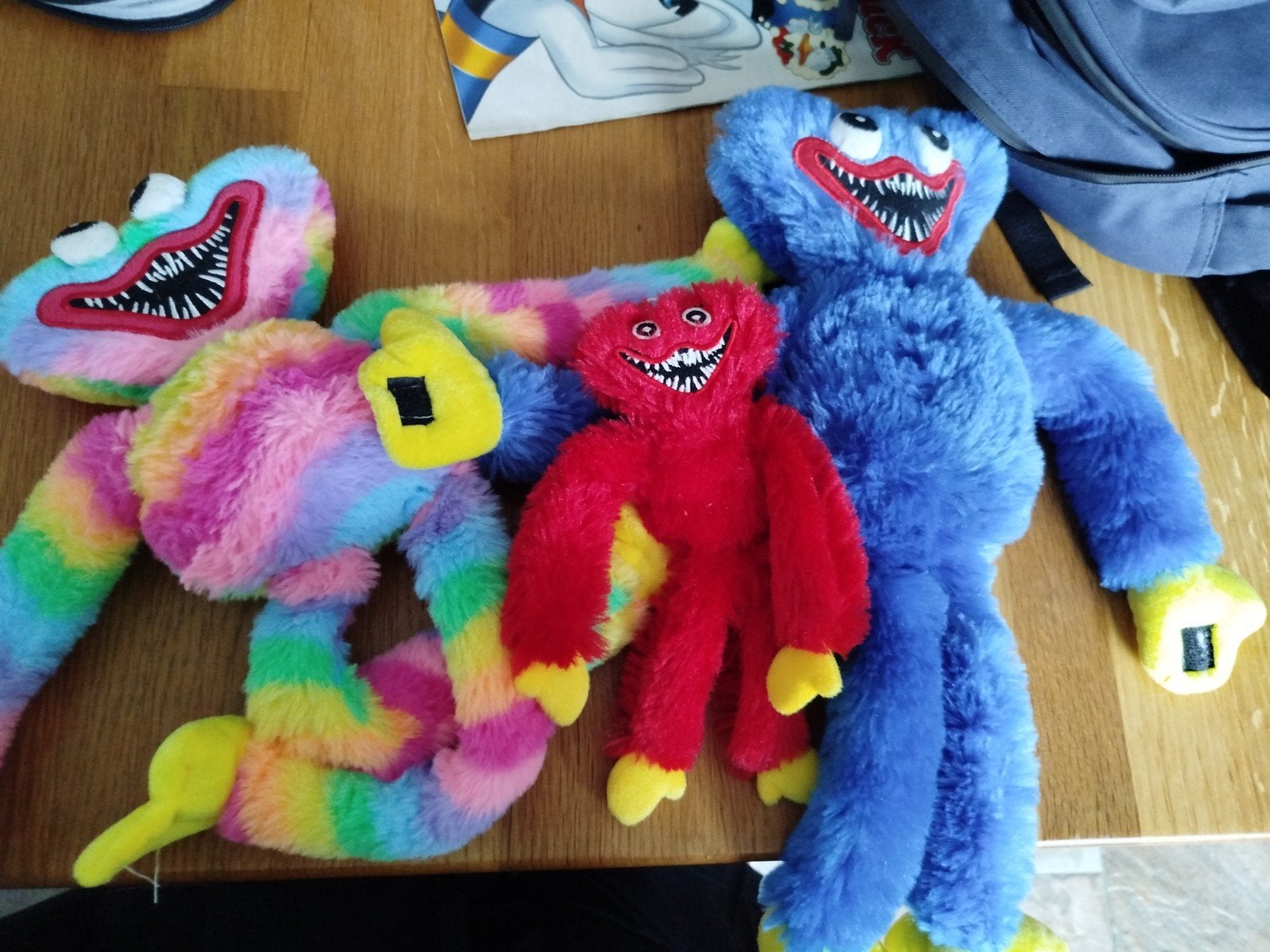Huggy Wuggy en Kissy Missy knuffels - 3 stuks, Gebruikt, Overige merken, Overige karakters, Overige typen