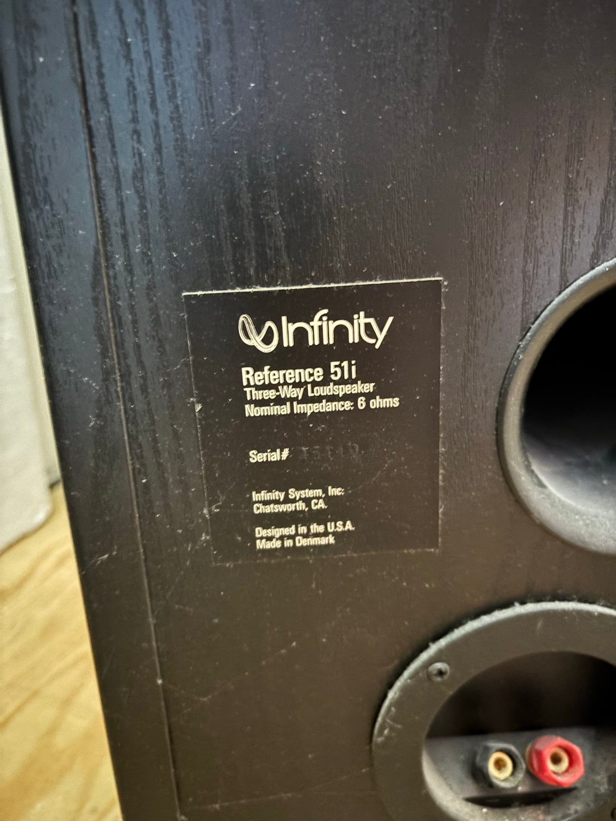 Infinity Reference 51i Vloerstaande Luidspreker, Ophalen, Vloerstaande luidspreker, Gebruikt, Geschikt voor surround/home cinema