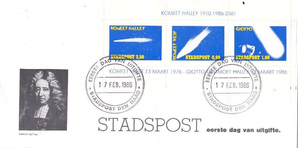 Stadspost Den Haag Komeet Halley (1092), Postzegels en Munten, Verzenden, Envelop