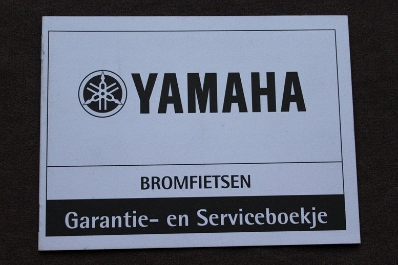 Yamaha bromfietsen garantie / service boekje, Ophalen of Verzenden, Zo goed als nieuw