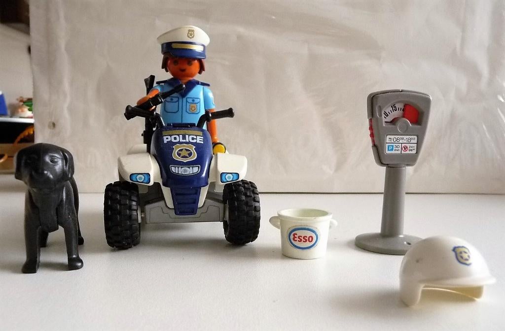 QUAD 3655 MET HELM WAAKHOND PARKEERMETER, Verzenden, Nieuw, Complete set