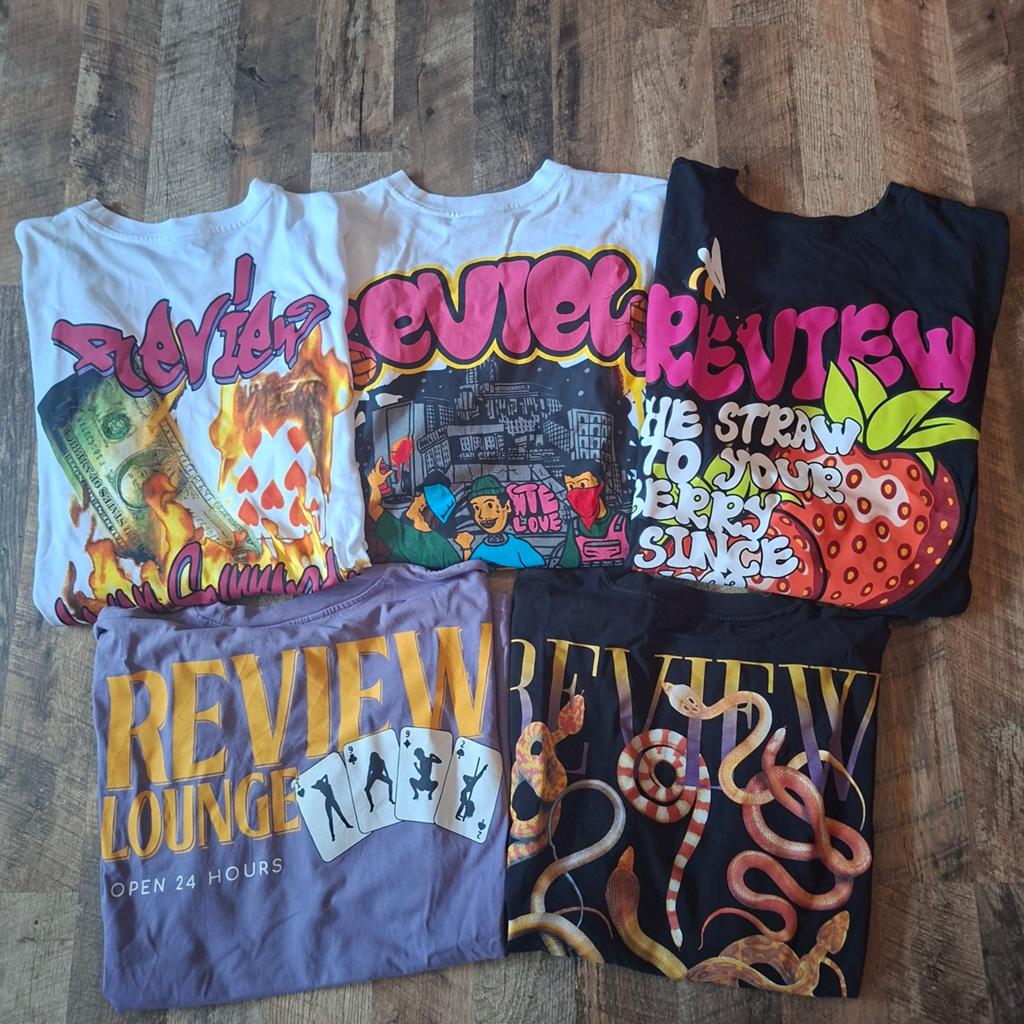 5 Oversized Review T-shirts XL, Kleding | Heren, T-shirts, Ophalen of Verzenden, Zo goed als nieuw, Maat 56/58 (XL)