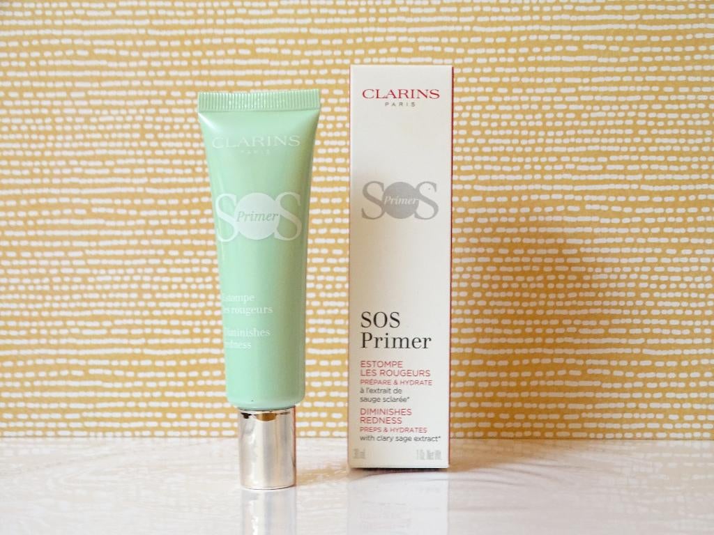 Clarins SOS Primer groen 30ml, Overige kleuren, Gehele gezicht, Ophalen of Verzenden, Zo goed als nieuw