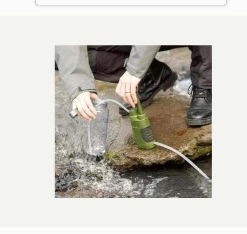 Draagbare waterzuiveraar / waterfilter set 0.01 micron, Caravans en Kamperen, Ophalen of Verzenden, Nieuw