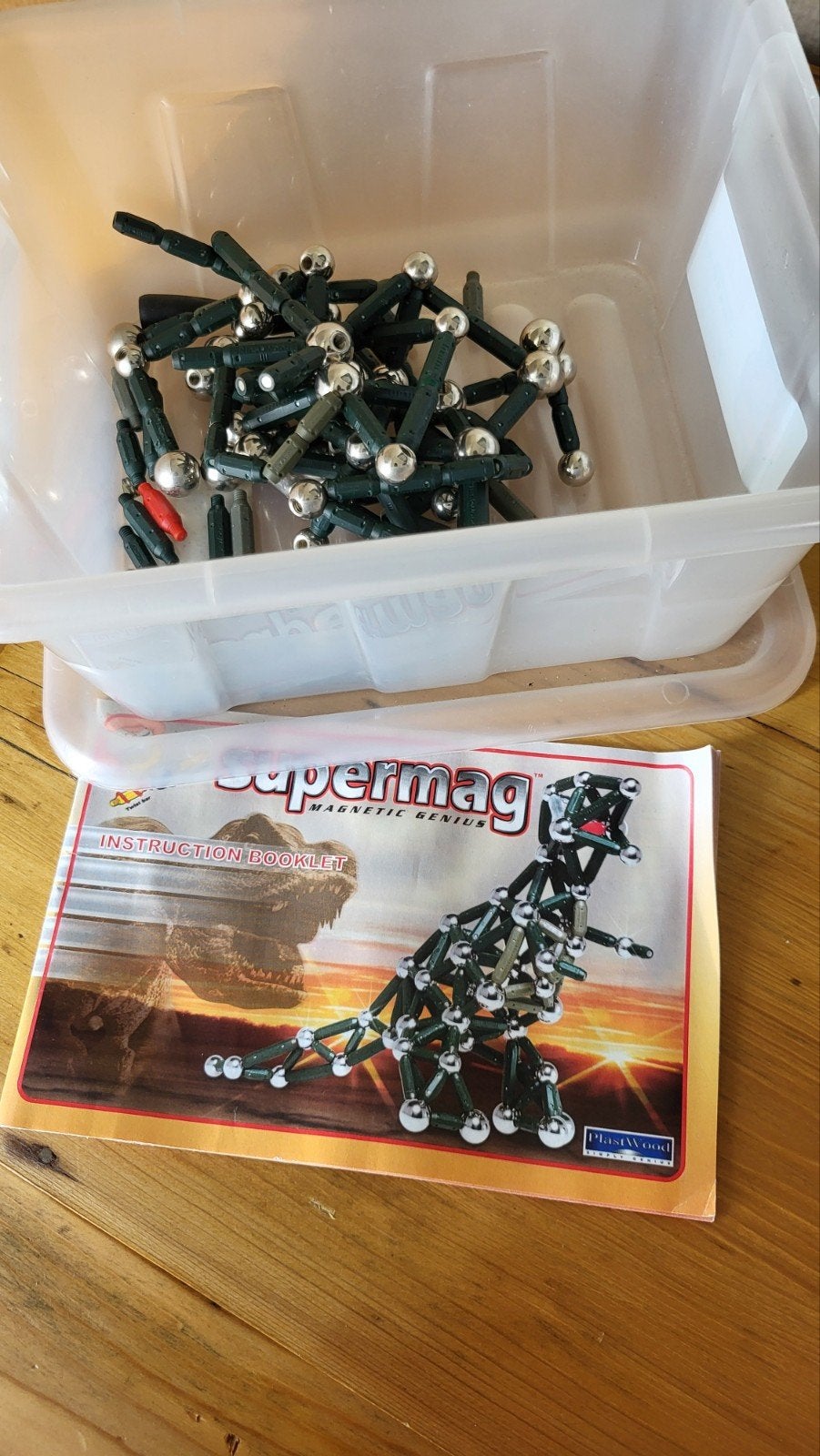 Supermag Magnetische Dinosaurus Bouwset, Ophalen of Verzenden, Gebruikt, Bouwen