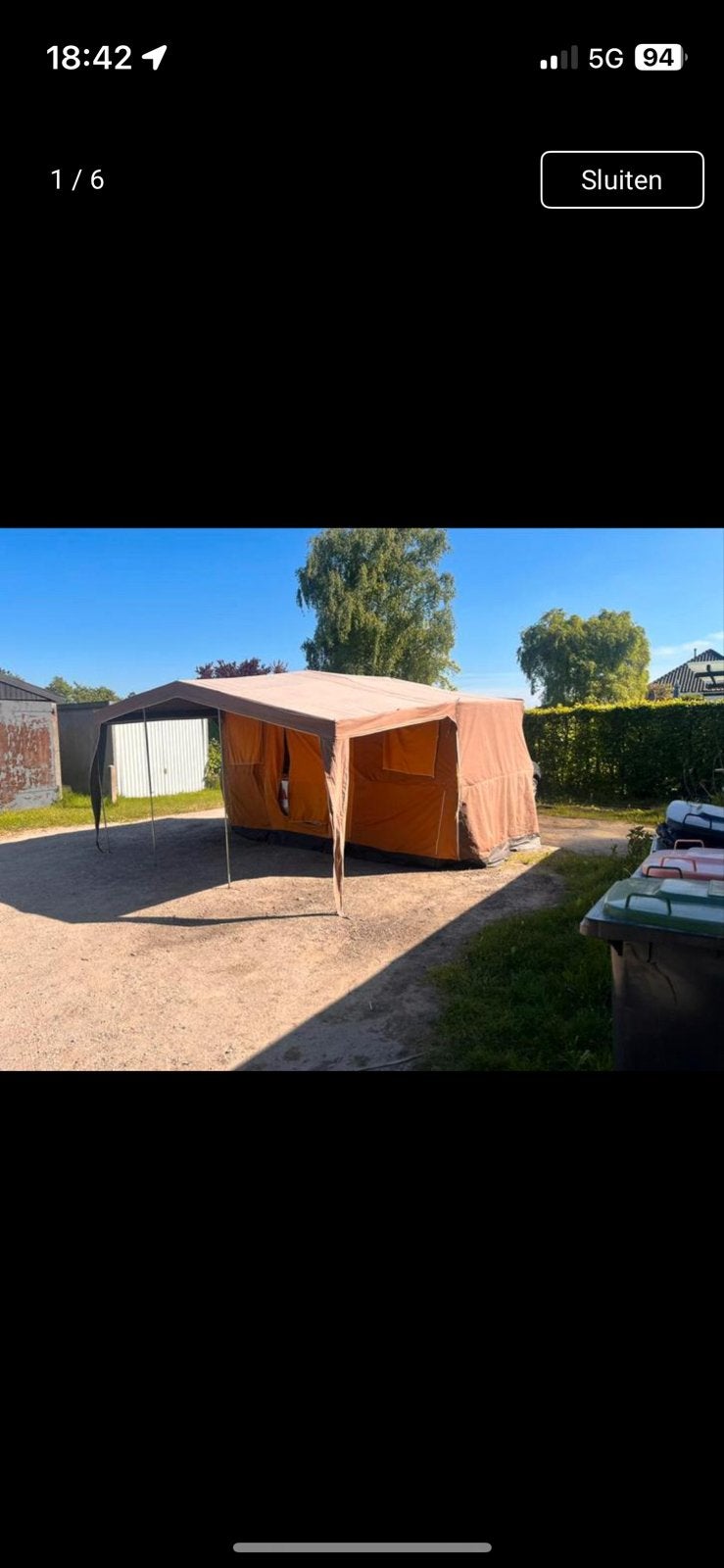 Vintage vouwwagen - klaar voor een nieuw avontuur!, Caravans en Kamperen, Ophalen, Tot en met 4, Overige merken