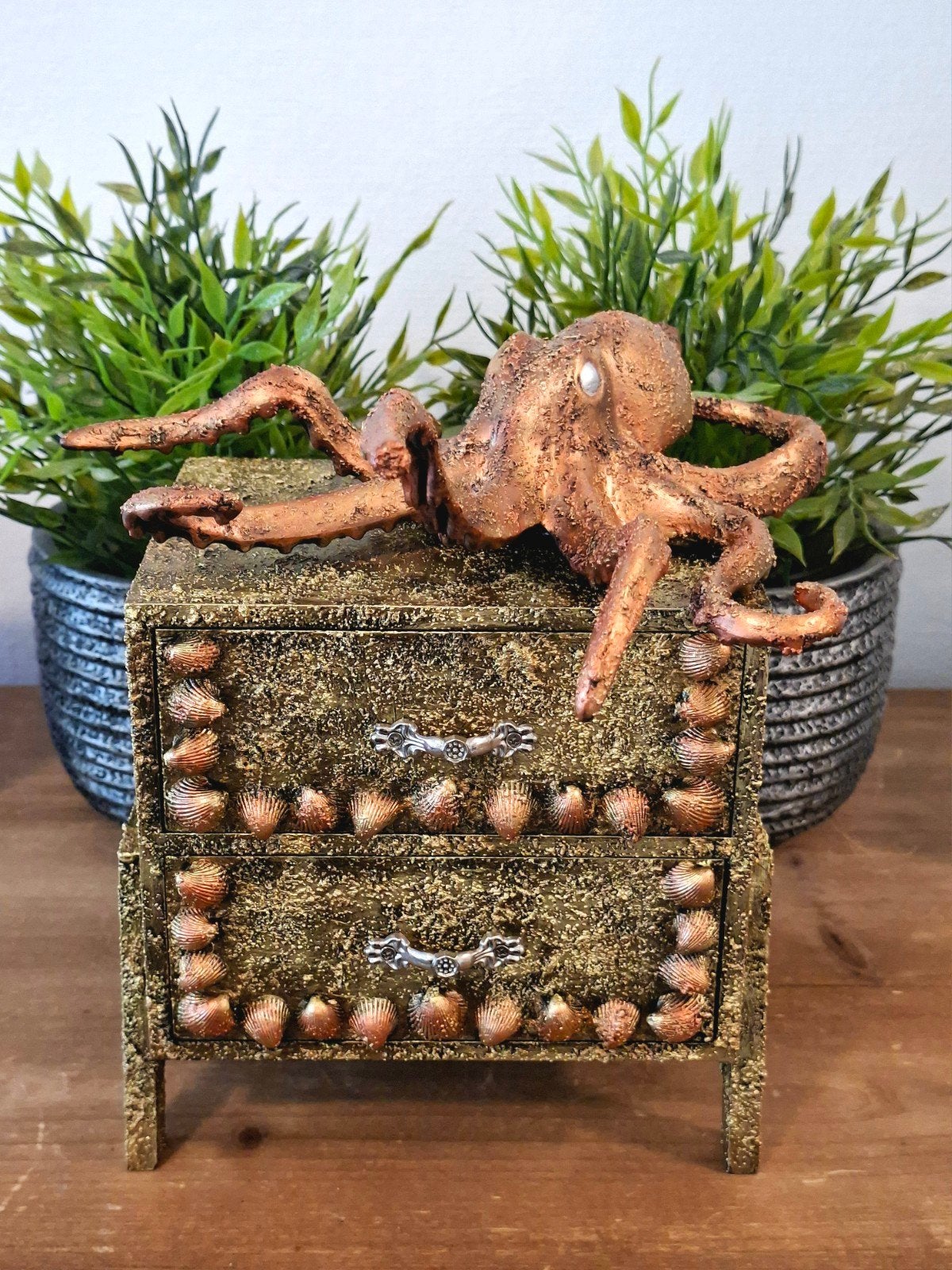 Fantasy Kraken kastje, steampunk, Antiek en Kunst, Curiosa en Brocante, Ophalen of Verzenden