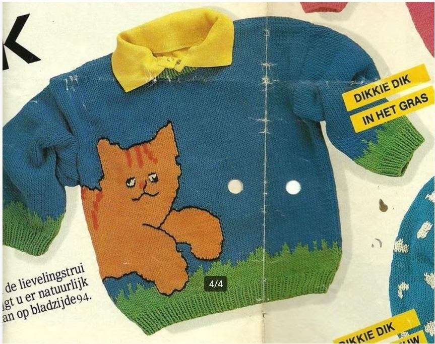 Dikkie dik breipatronen voor 3 truien, Verzenden, Nieuw, Breien, Patroon of Boek