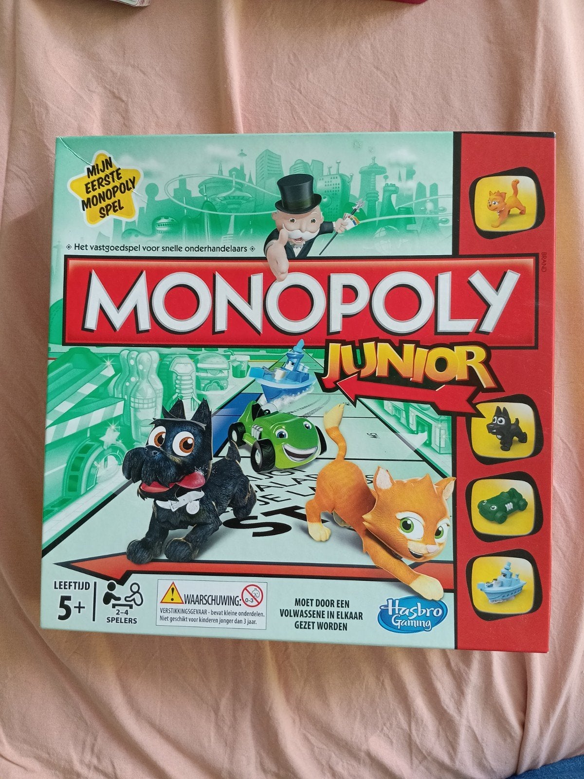Monopoly junior, Ophalen, Zo goed als nieuw, Hasbro Gaming, Reisspel