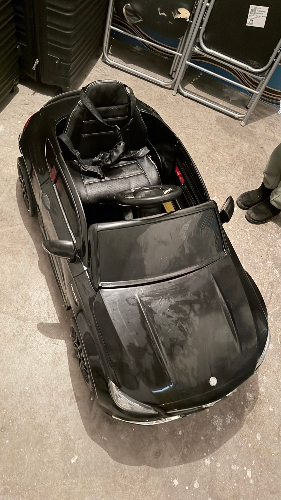 Mercedes-Benz elektrische kinderauto - Zwart, Ophalen, Gebruikt