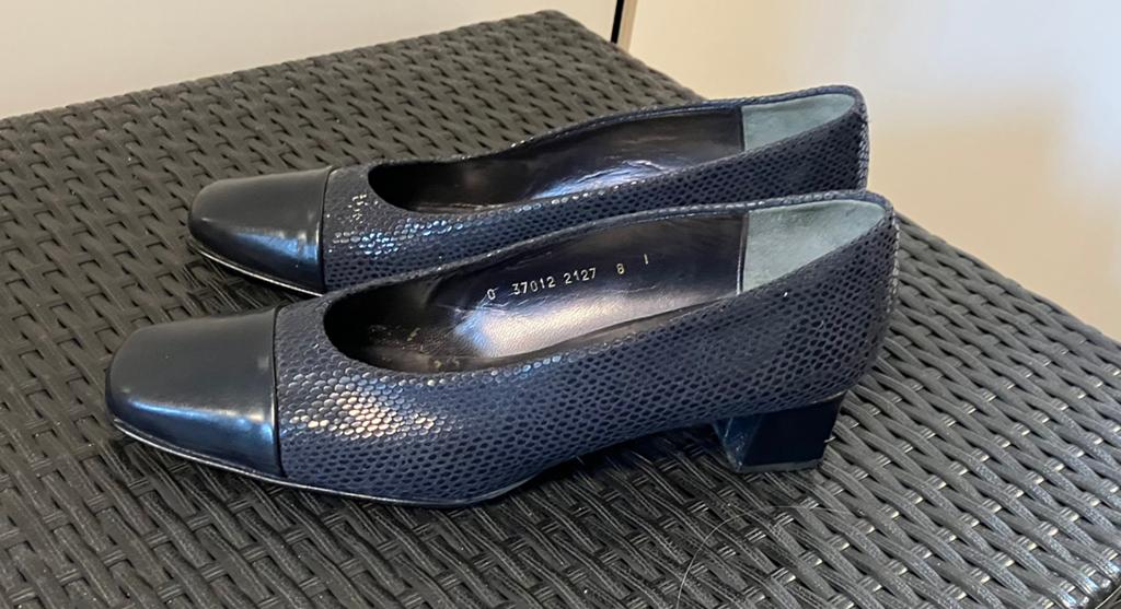 Teab. Damesschoen donkerblauw maat 42, Blauw, Overige typen, Ophalen of Verzenden, Gedragen