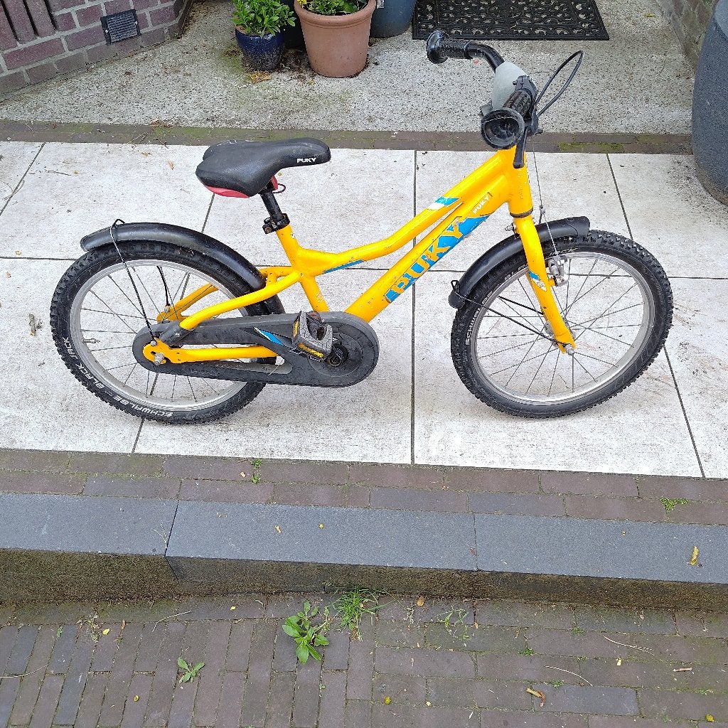 Puky kinderfiets Oranje 18 inch, Fietsen en Brommers, Fietsen | Kinderfietsjes, Ophalen, Terugtraprem, Puky, 16 tot 20 inch