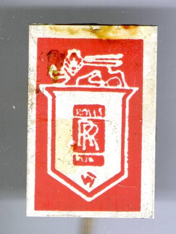Rolls Royce rood op blik auto speldje ( C_217 ), Verzenden, Gebruikt, Transport, Speldje of Pin