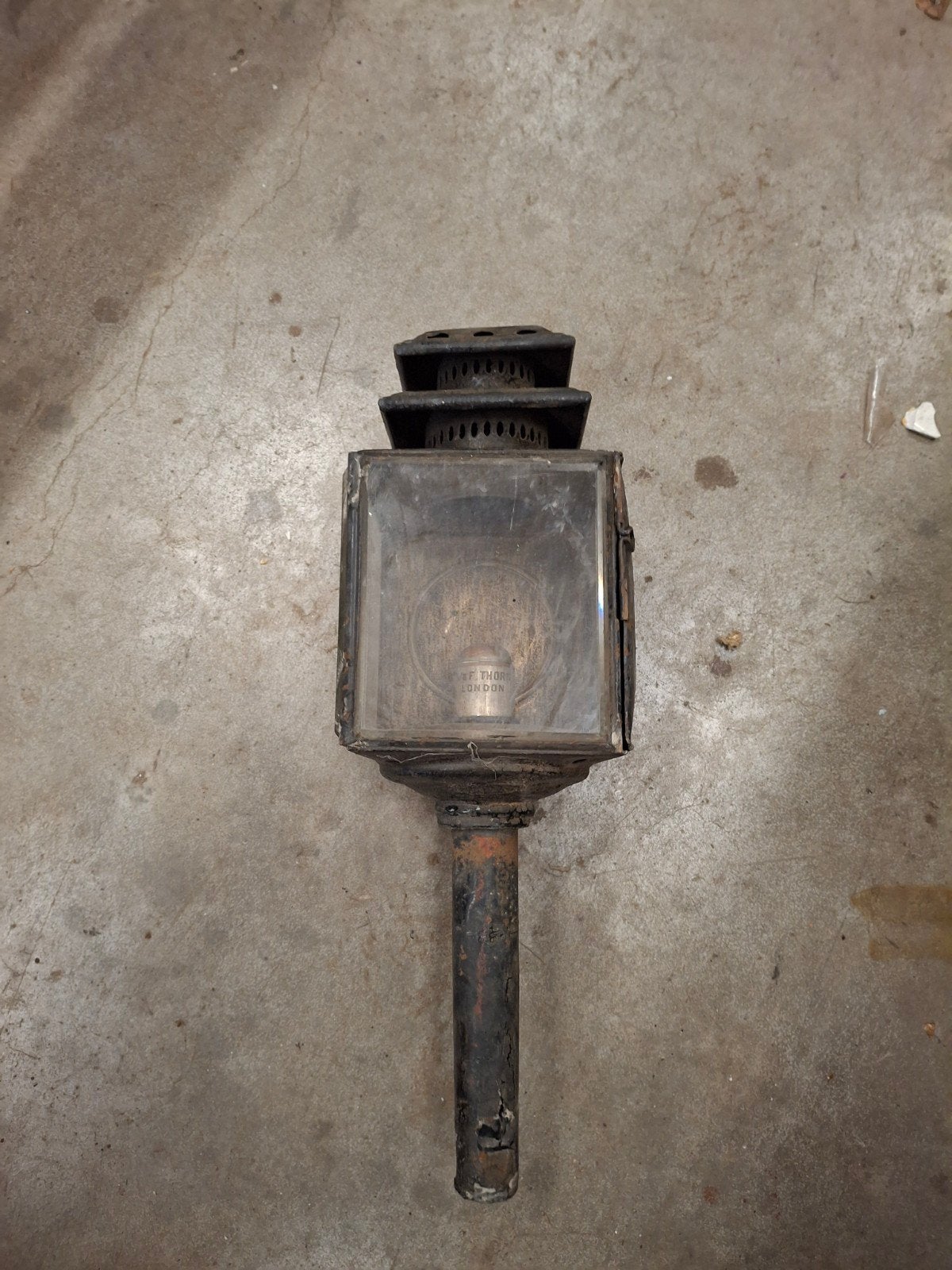 Antieke koetslamp - W.E. THORNE LONDON, Ophalen of Verzenden