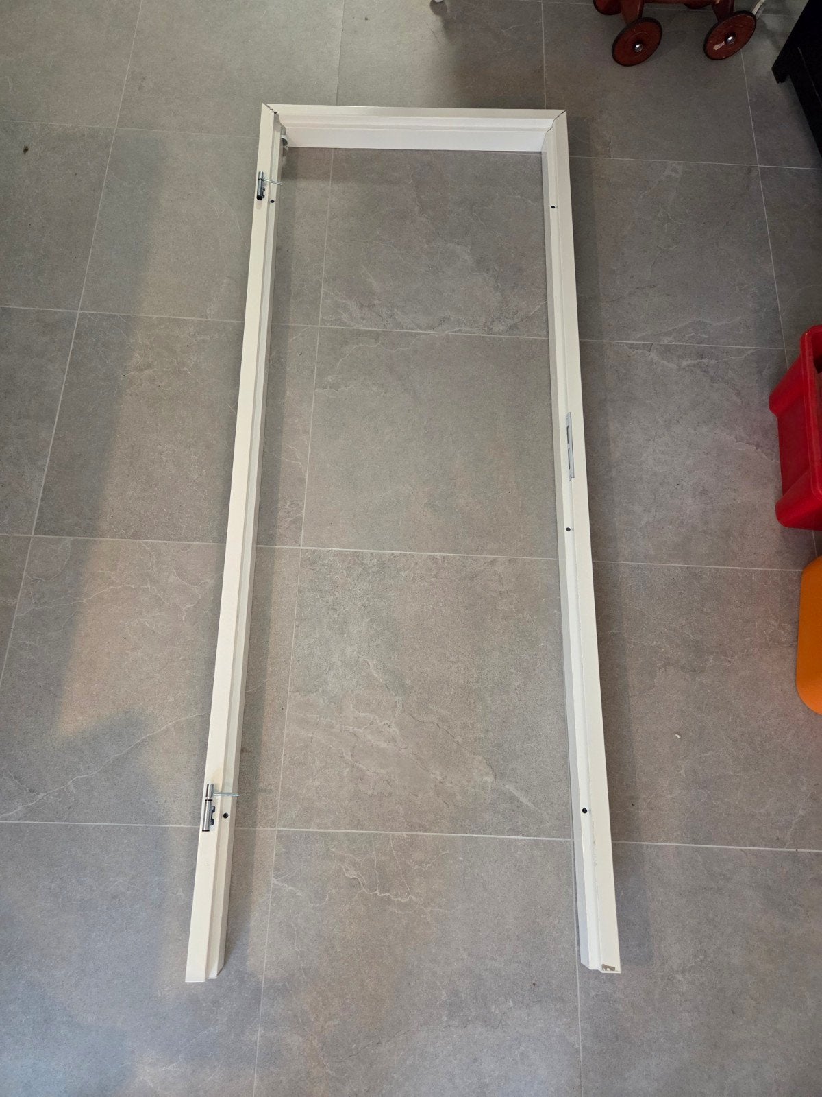 Binnendeurkozijn stalen opdek
wit 201.5x73 cm, Minder dan 80 cm, Binnendeur, Nieuw, Ophalen of Verzenden