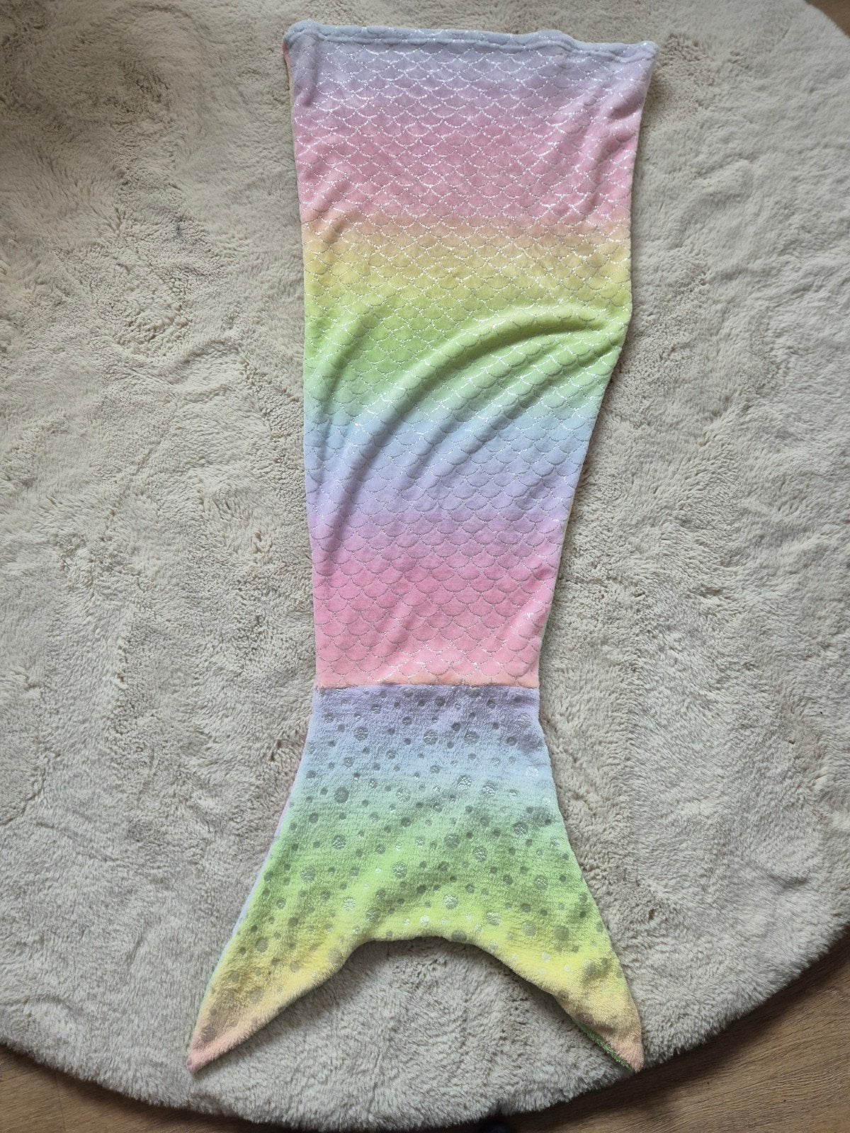 Zeemeerminstaart 'slaapzak' regenboogkleuren, Ophalen, Zo goed als nieuw, Onbekend, Meisje