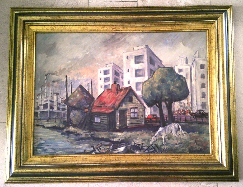 Amsterdam waarheen ? 1970 - Henk Koekkoek 1918-1977, Antiek en Kunst, Kunst | Schilderijen | Klassiek, Ophalen of Verzenden