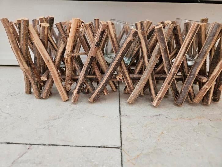 Houten standaard met verschillende mogelijkheden, Huis en Inrichting, Woonaccessoires | Kransen, Ophalen of Verzenden, Zo goed als nieuw