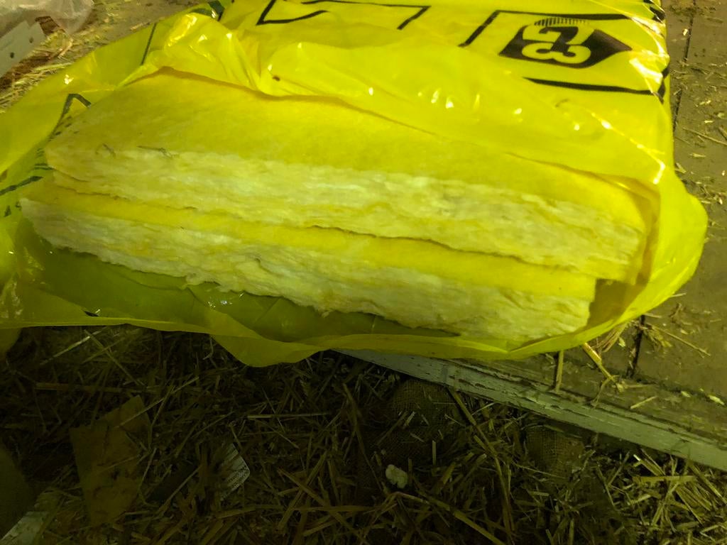 Glaswol isolatie, Ophalen, Zo goed als nieuw, Glaswol, 4 tot 8 cm