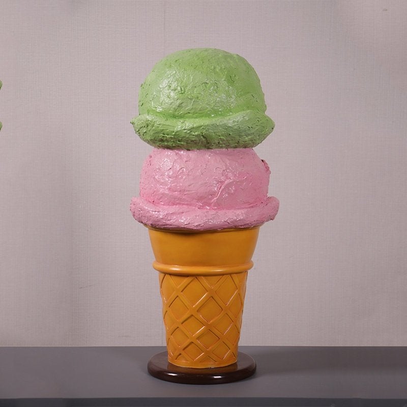 Schepijs op voet – 2 Scoops – IJsje hoogte 60 cm, Ophalen, HorecaBeelden, Overige typen, Nieuw