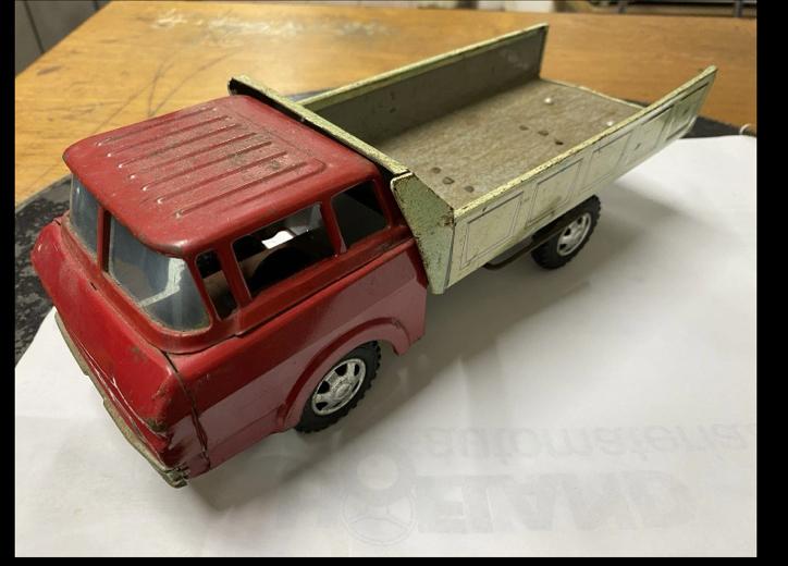 Blikken GMC truck-made in Japan-vintage-see pictures, Ophalen of Verzenden