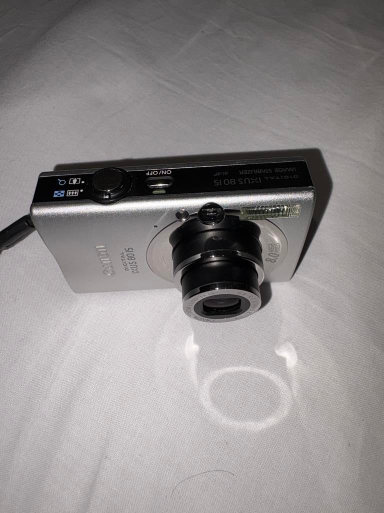 Canon Digital IXUS 80 IS Compact Camera met Tasje, Gebruikt, Canon, Compact, Ophalen of Verzenden