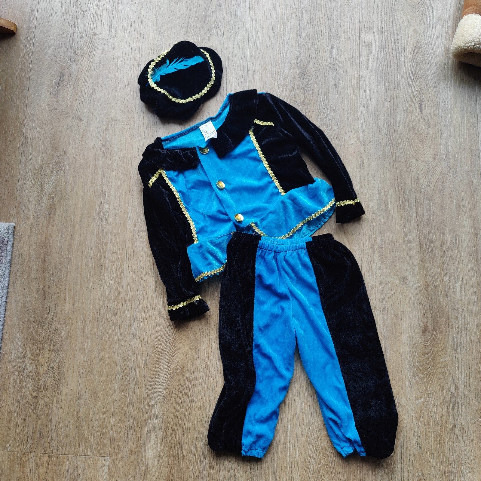 Pietenpak 4-6 jaar - Zwart/Blauw NIEUW, Ophalen of Verzenden, Nieuw