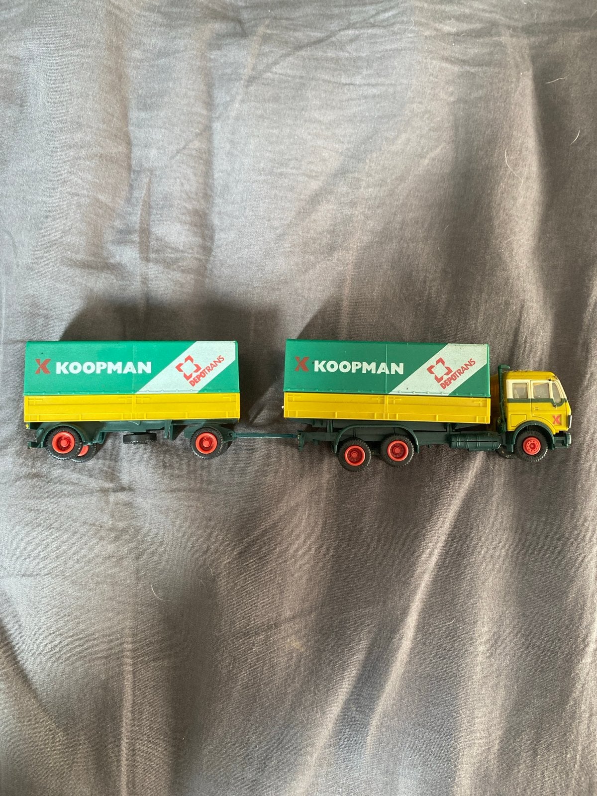 Koopman Transport vrachtwagen met aanhanger, Overige merken, Gebruikt, 1:32 tot 1:50, Ophalen of Verzenden