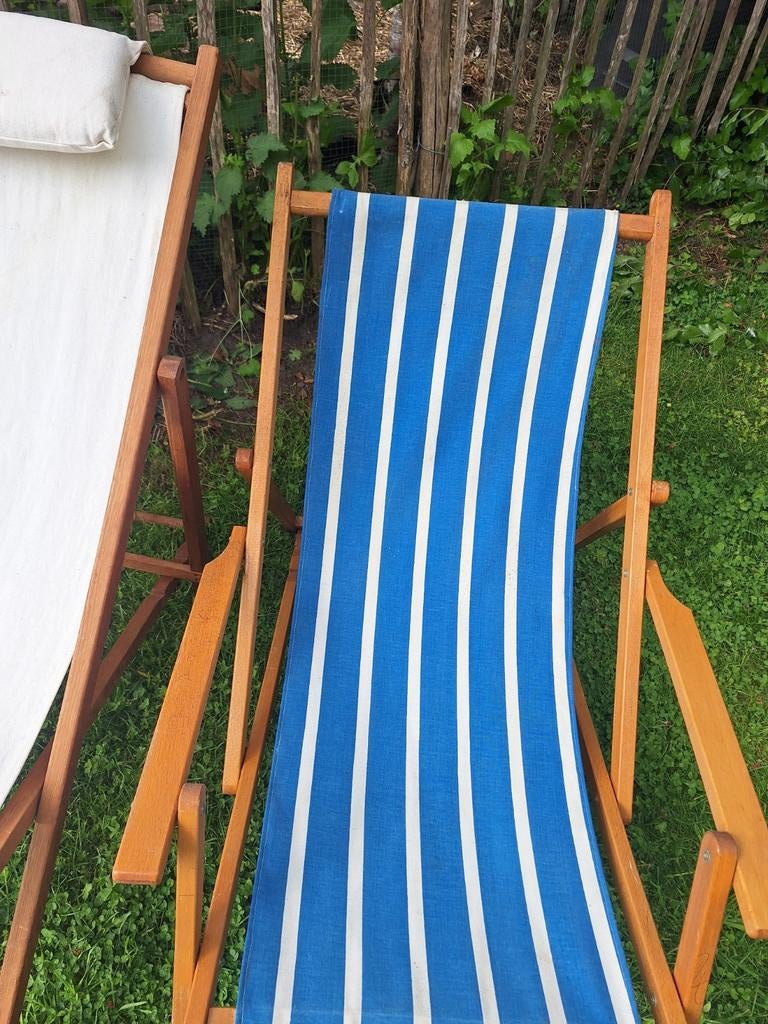 Twee strandstoelen zomer decoratie tuin vakantie, Ophalen