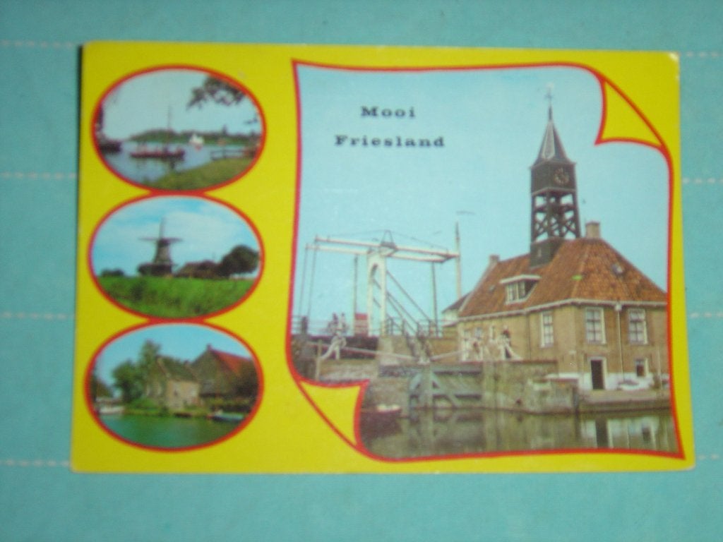 12) ansichtkaart Mooi Fryslân, Ophalen of Verzenden, Gelopen, Friesland