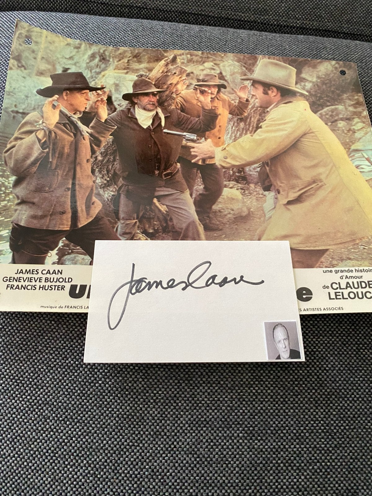 Filmster handtekening james caan, Ophalen of Verzenden, Zo goed als nieuw, Foto of Kaart