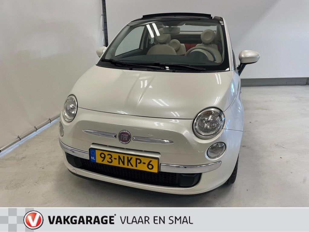 Fiat 500 C 1.2 Pop Cabrio Automaat incl. nieuwe schakelrobot, Auto's, Euro 5, Stof, Gebruikt, 4 cilinders