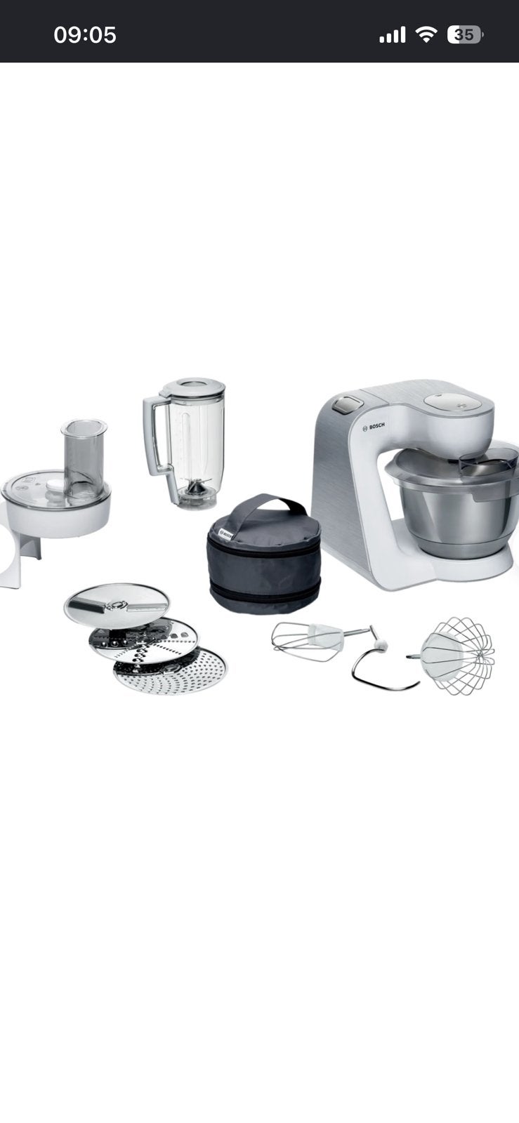 Bosch keukenmachine, Verzenden, Zo goed als nieuw, Vaatwasserbestendig, 3 snelheden of meer
