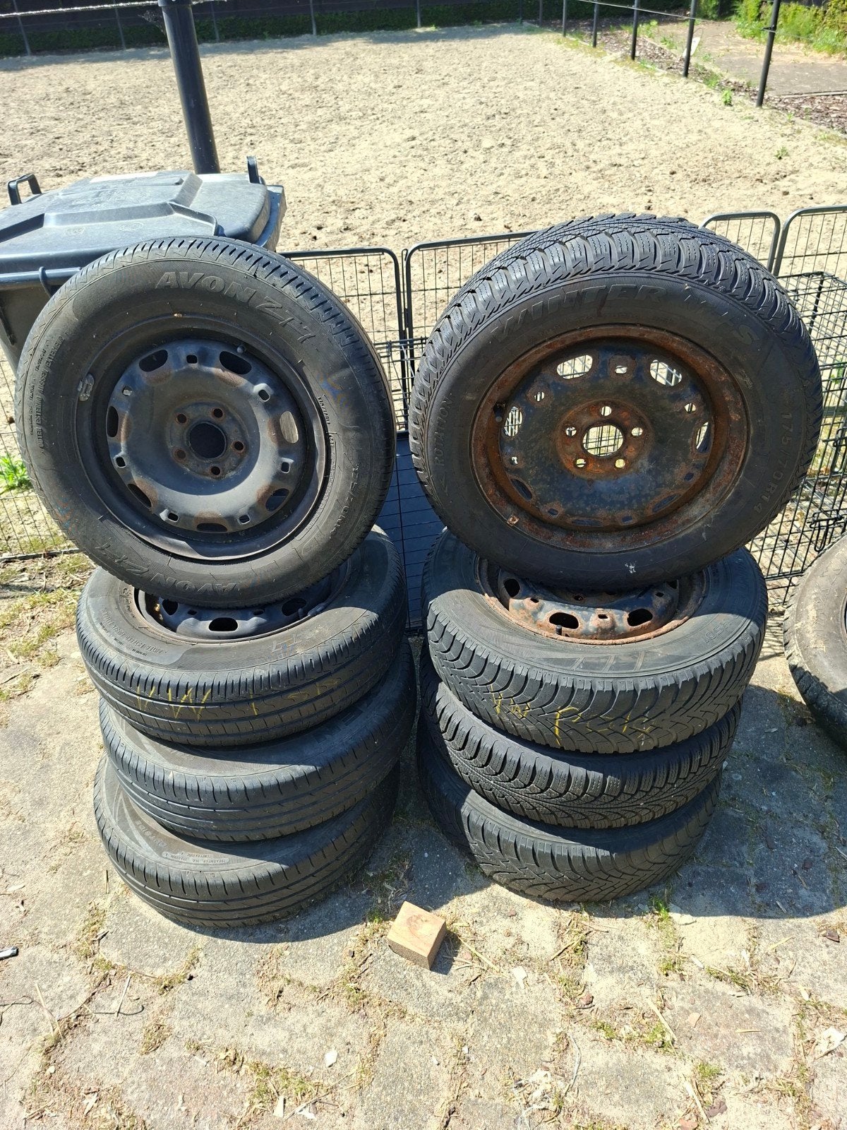 Stalen volkswagen polo velgen, Auto-onderdelen, Banden en Velgen, Bestelwagen, Velg(en), 17 inch, Ophalen of Verzenden