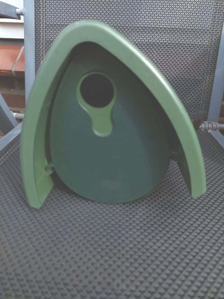Groen vogelhuisje, Tuin en Terras, Vogelhuisjes en Vogelbaden, Ophalen of Verzenden, Zo goed als nieuw