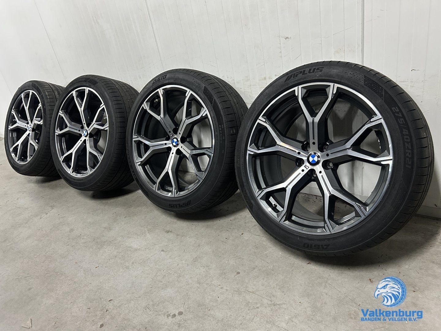 7-8mm! Originele BMW X5 X6 G05 G06 Style 741M 21 inch zwarte, Auto-onderdelen, Banden en Velgen, Gebruikt, -, 275 mm, -