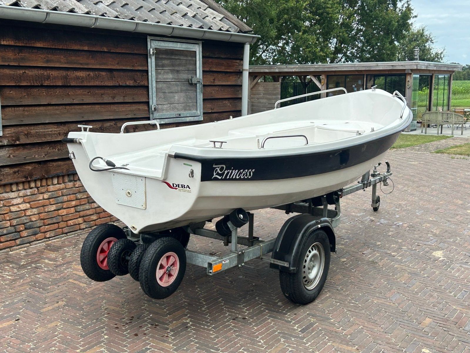 Princess 425 met Tohatsu 9.8 PK buitenboordmotor en trailer, Ophalen, Gebruikt
