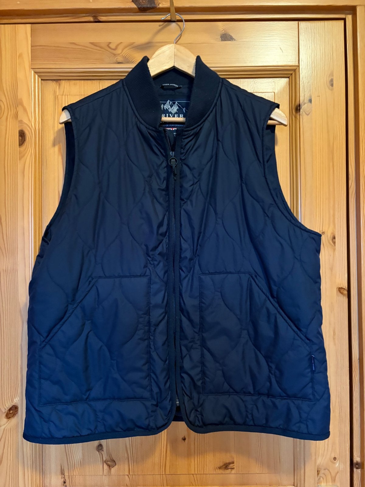 Bodywarmer River woods XXL blauw rits, Ophalen of Verzenden, Zo goed als nieuw, Maat 56/58 (XL), Blauw