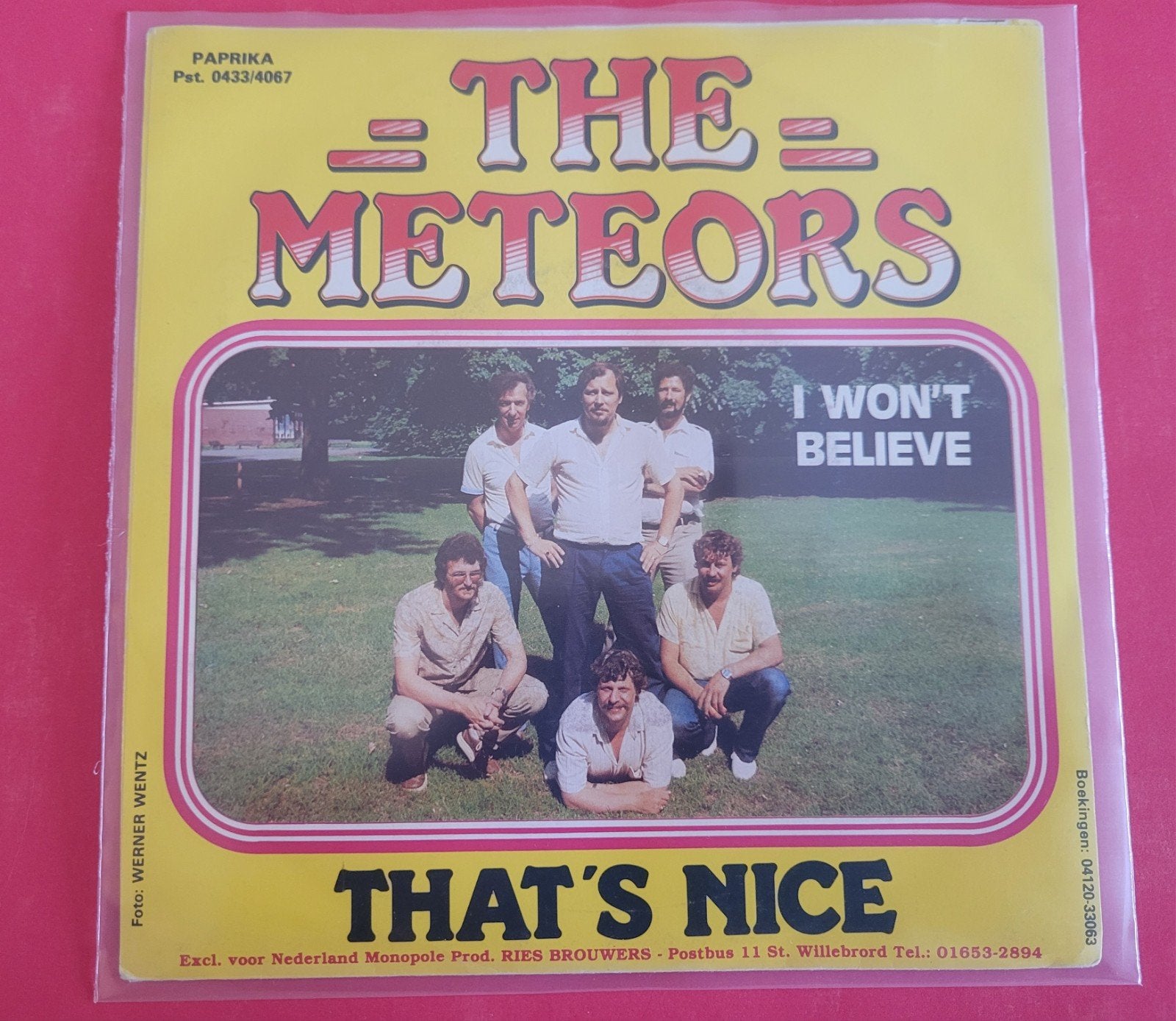 The Meteors - That's nice - I won't believe., Ophalen, Zo goed als nieuw, Overige formaten, Levenslied of Smartlap