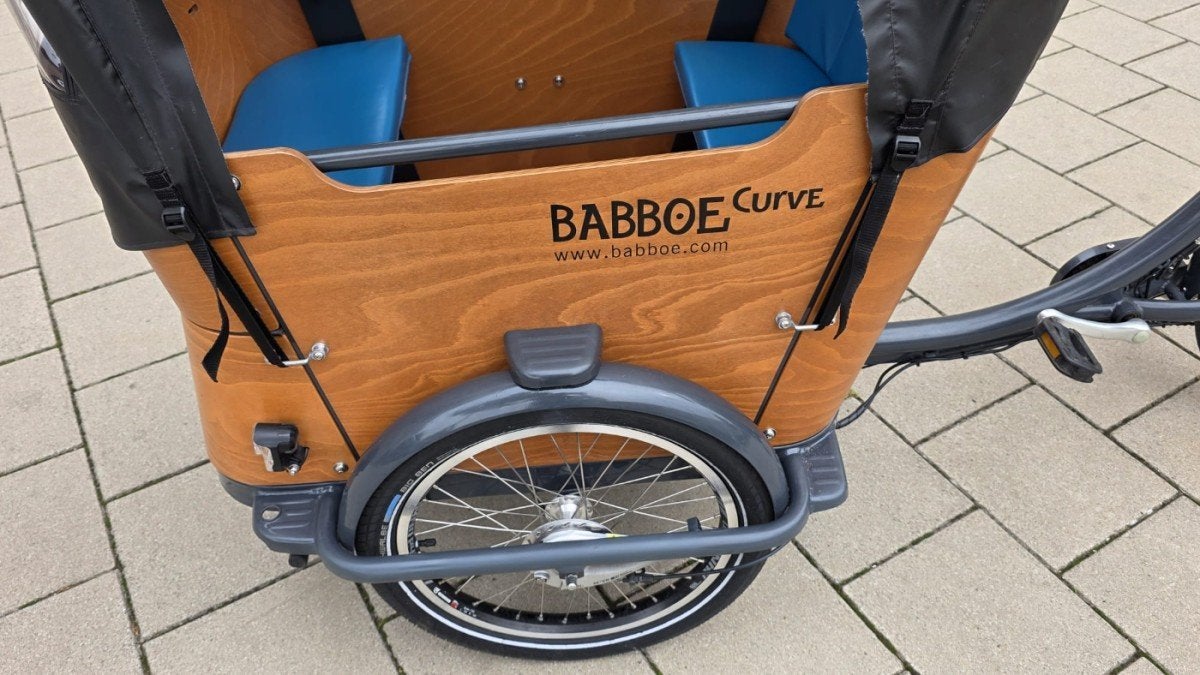 Babboe Curve-E Antraciet 49cm, Fietsen en Brommers, Fietsen | Bakfietsen, Gebruikt, -, -, Elektrisch