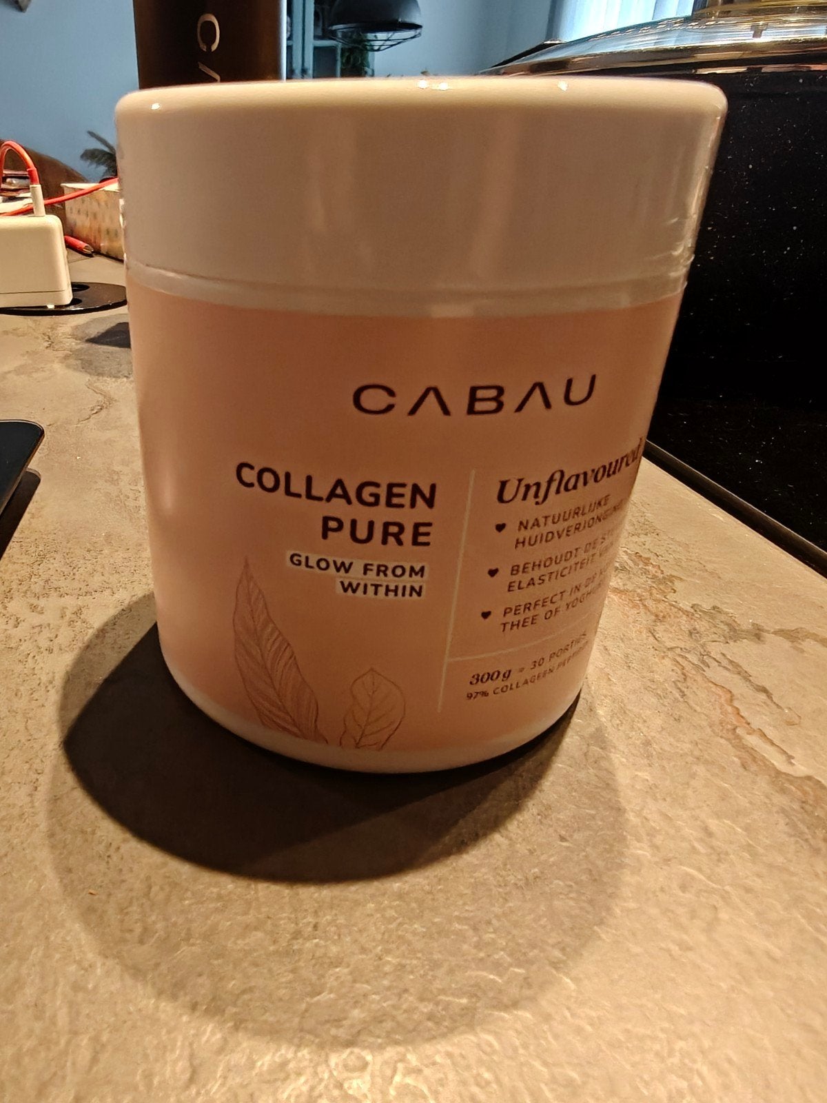 Cabau Collageen Pure - 247 gram, Ophalen of Verzenden, Gebruikt, Poeder of Drank