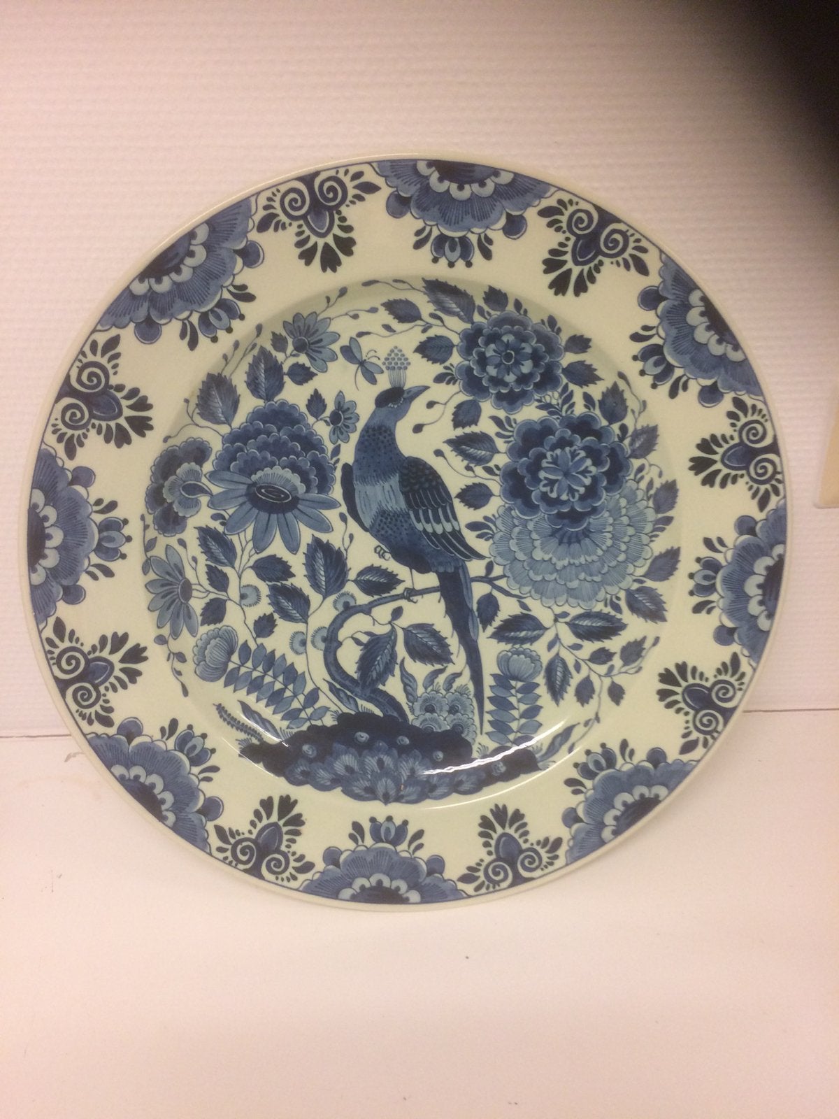 Delftsblauw wandbord ( de paradijsvogel ), Ophalen