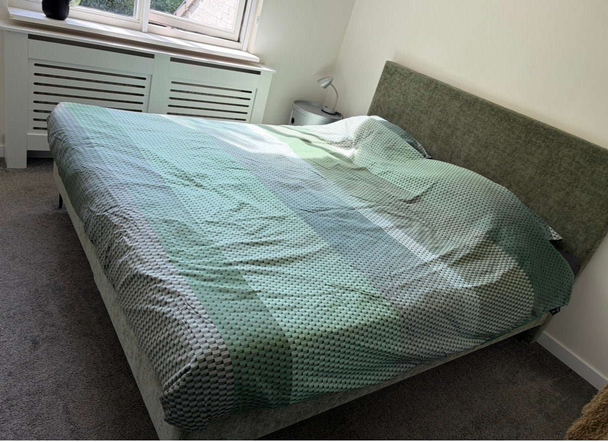 Boxspring ease one, november 2024, 180-210 - goossens, groen, Ophalen, 210 cm, Tweepersoons, Zo goed als nieuw