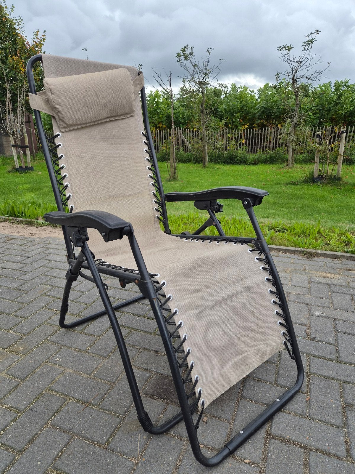 2x Relaxstoel - Weinig gebruikt, moet schoongemaakt, Tuin en Terras, Ophalen, Gebruikt, Metaal, Verstelbaar