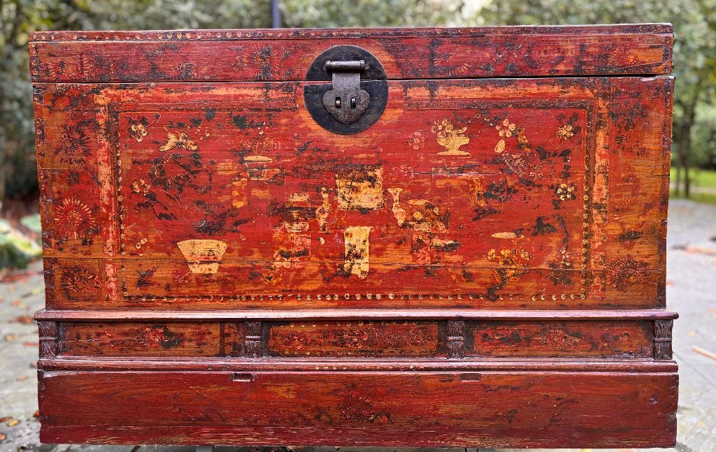 Antieke Chinese bruidskist, Antiek en Kunst, Ophalen