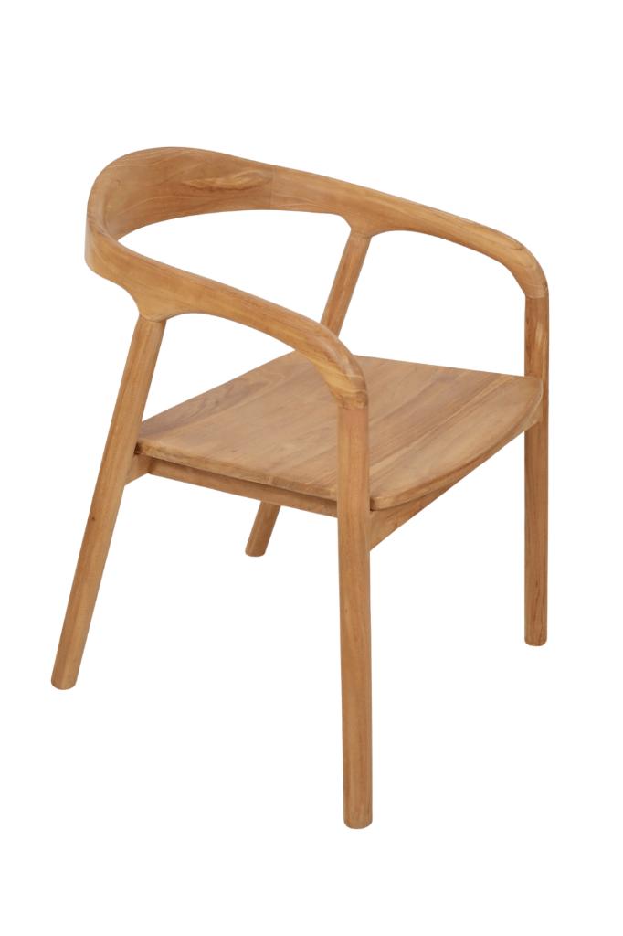 6x ronde teakhouten eetkamerstoel Japandi, Bruin, Nieuw, Ophalen of Verzenden, Vijf, Zes of meer stoelen