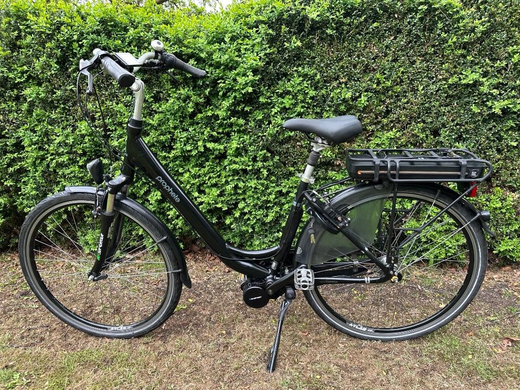 Mooie zwarte Prophete Ebike, Zo goed als nieuw, 47 tot 51 cm, 30 tot 50 km per accu, Ophalen