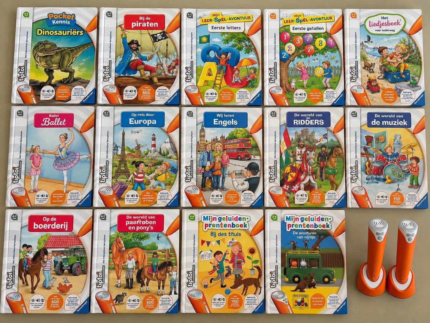 Tiptoi boeken en globe - Educatief speelplezier!, 3 tot 4 jaar, Diverse auteurs, Ophalen of Verzenden, Zo goed als nieuw