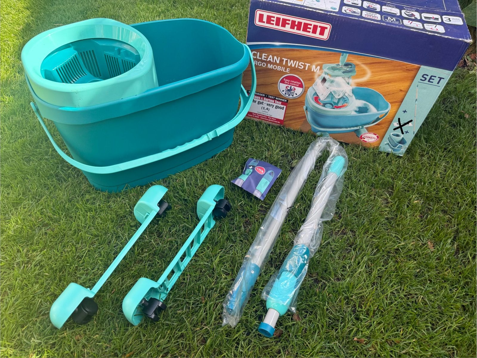 Leifheit Clean Twist M onderdelen in doos, Ophalen, Nieuw, Kunststof, Met handgreep