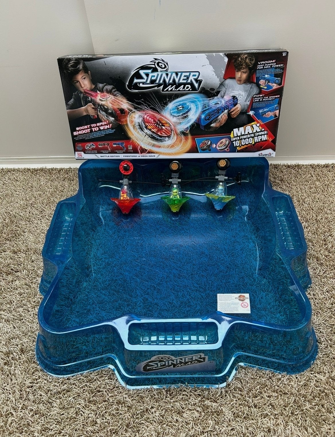 Spinner M.A.D. Battle Arena met 3 Spinners, Ophalen of Verzenden, Zo goed als nieuw, Jongen of Meisje